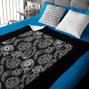 Discover Mandala Pattern Black and White Halloween Fall Aut Baby Blankets