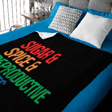 Discover SUGAR SPICE AND REPRODUCTIVE RIGHTS Baby Blankets