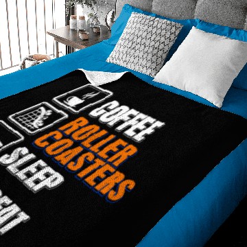 Discover Roller Coaster Baby Blankets
