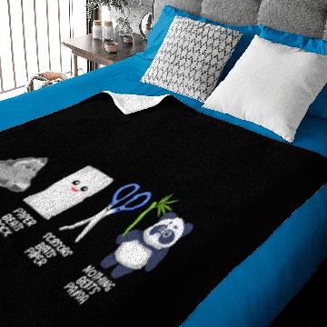 Discover Kids Rock Paper Scissors Panda Bear Gift Baby Blankets