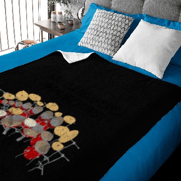 Discover Too Many Drums! Baby Blankets