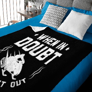 Discover When In Doubt Throttle It Out Baby Blankets