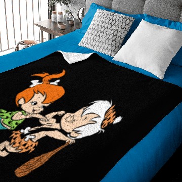 Discover Pebbles and Bam Bam Muscles Baby Blankets