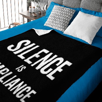 Discover Silence is Compliance Baby Blankets
