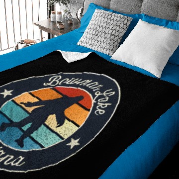 Discover Bowman Lake Montana Sasquatch Souvenir Baby Blankets