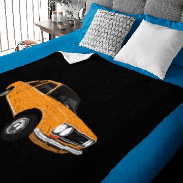 Discover Orange Datsun Bluebird 1600 (510) Baby Blankets