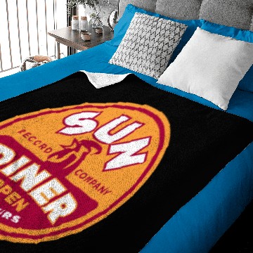 Discover Sun Diner Record Rooster Baby Blankets