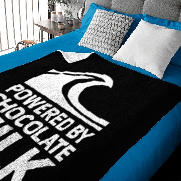 Discover Powered by Chocolate Milk Baby Blankets