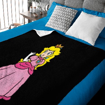 Discover Princess Peach Star Baby Blankets, Princess Peach Crown Baby Blankets