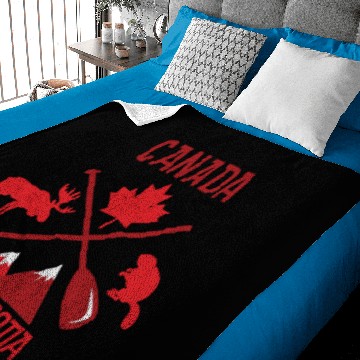 Discover Nova Scotia Canada Symbols graphic Pullover Baby Blankets