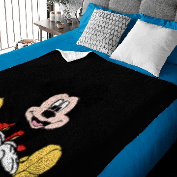 Discover Vintage Mickey Embroidered Pocket Baby Blankets