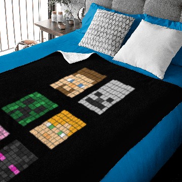 Discover Famous characters - Minecraft - Zip Baby Blankets