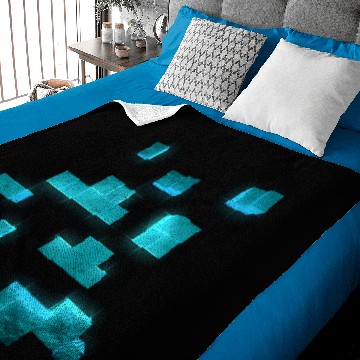 Discover Diamond Ore - 3D - Minecraft - Zip Baby Blankets