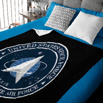Discover Space Force Embroidered Patch Polo Baby Blankets