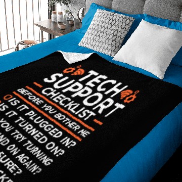 Discover Technical Support Checklist Computer IT Programmer Baby Blankets