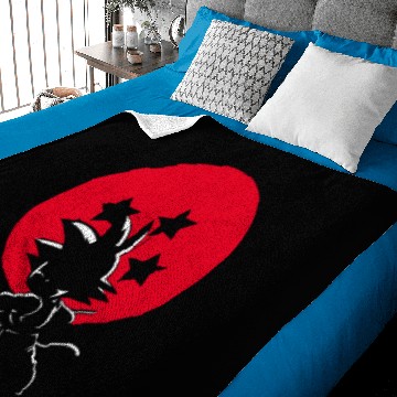 Discover Red Ball Silhouette Goku Baby Blankets