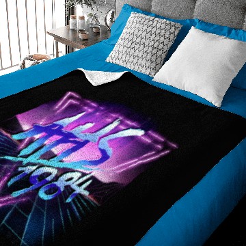 Discover American Horror Story Neon Grid Logo Pullover Baby Blankets