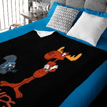 Discover Rocky and Bullwinkle Names Baby Blankets