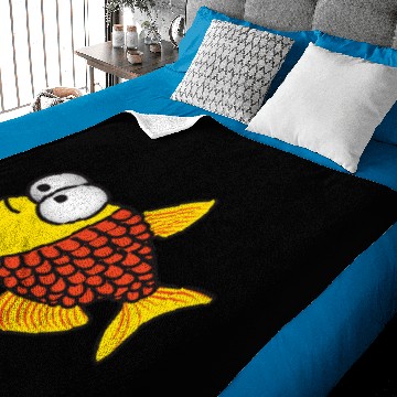 Discover Cool Fish Graphic Tie Dye Baby Blankets