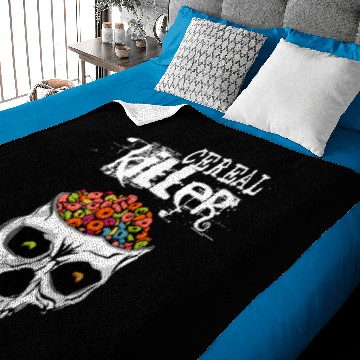 Discover Thread Science Cereal Killer Skull Baby Blankets design
