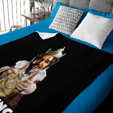 Discover The King Mascot Burger King Baseball Jerseys Baby Blankets