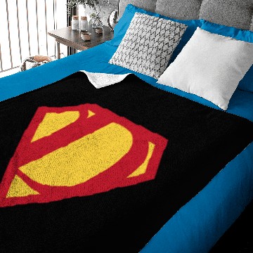 Discover Letter D - Superman - Baby Blankets