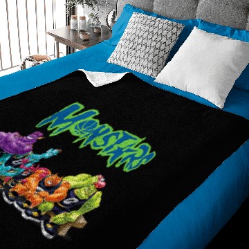 Discover Space Jam Monstars Group Baby Blankets