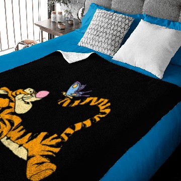 Discover Disney Tigger with Butterfly Baseball Jackets Baby Blankets