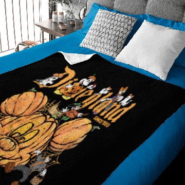 Discover Retro Disneyland Est 1955 Mickey Mouse Halloween Hawaiians, Mickey Halloween Pumpkin Hawaiians Baby Blankets