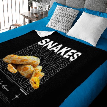 Discover Python Pet Burmese Python Modern Streetwear Reptile Keeper Baby Blankets