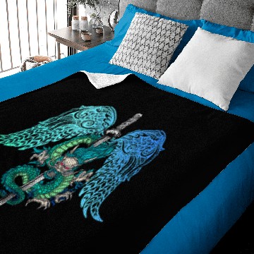 Discover Dragon Pet swords Angel Wings Zip Baby Blankets