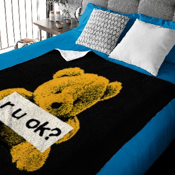 Discover Official Yungblud Teddyyz r u ok Black Baseball Jerseys Baby Blankets