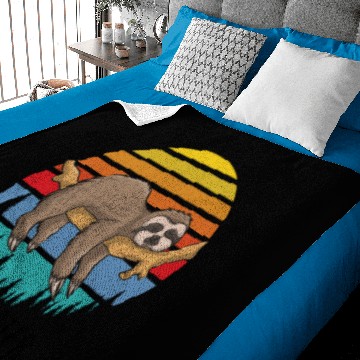 Discover Funny Quote Sloths Lazy Sloth Pullover Baby Blankets