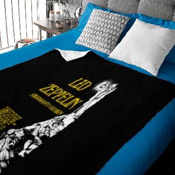 Discover Vintage LE.D ZE.PP.ELIN Distressed Bandtee Baby Blankets