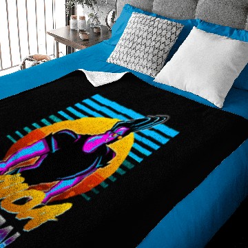 Discover Johnny Bravo - Whoa Mama! Outrun Style Graphic Baby Blankets