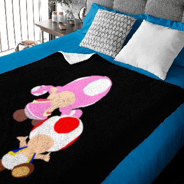 Discover Toad Toadette Blue Edition Baby Blankets