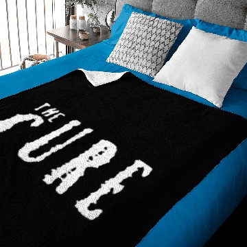 Discover The Cure white logo Classic Baby Blankets