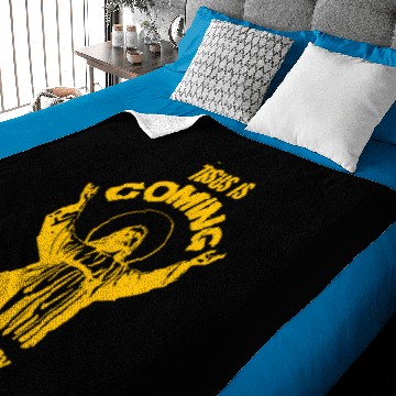 Discover Jesus Is Coming Look Busy gift idea present Baseball Tees Baby Blankets