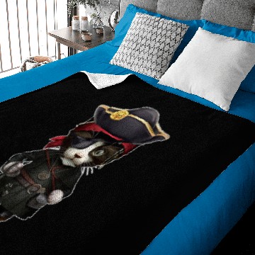 Discover Pirate Cat Funny Kitten Eye Patch Hook Jolly Roger Flag32 Baby Blankets