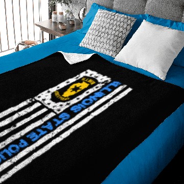 Discover ILLINOIS STATE POLICE Baseball Jackets Baby Blankets