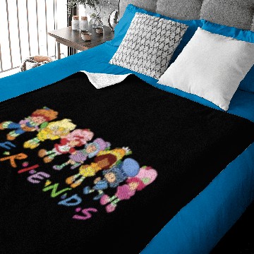 Discover Strawberry cartoon and friends Baby Blankets, 80s cartoon Baby Blankets, Retro 80s Baby Blankets, Vintage nostalgia Baby Blankets, y2k cartoon Baby Blankets