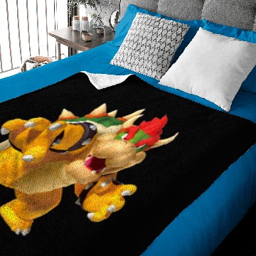 Discover Mario Baby Blankets Super Mario Bowser 3D Poster