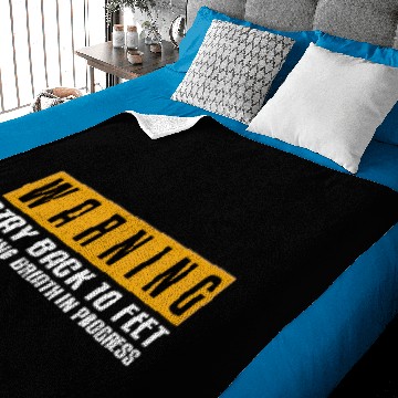 Discover Morning Breath Warning Sign Baby Blankets