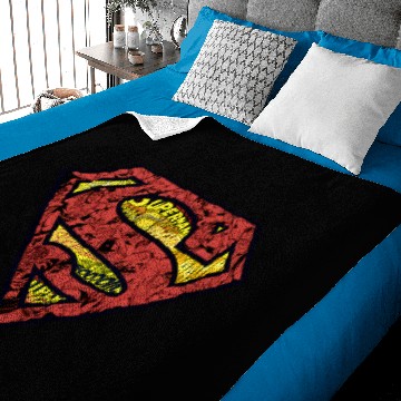 Discover DC Comics Superman Comic Chest Logo Zip Baby Blankets, Gift For Fans