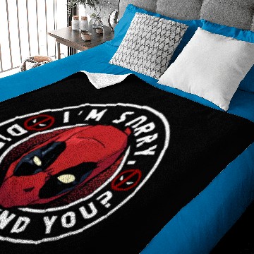 Discover Marvel Deadpool I'm Sorry Did I Offend You Pullover Baby Blankets, Gift For Fan