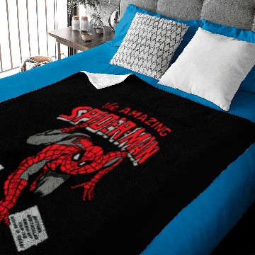 Discover Marvel Spider-Man Retro Comic Pullover Baby Blankets, Gift For Fan