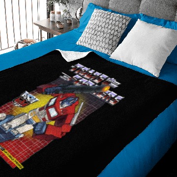 Discover Transformers Optimus Prime Navy Baby Blankets