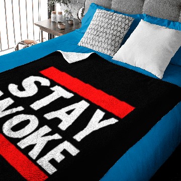 Discover STAY WOKE (Run DMC logo style) Baby Blankets