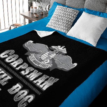 Discover Navy Corpsman Devil Doc FMF 8404 Baby Blankets