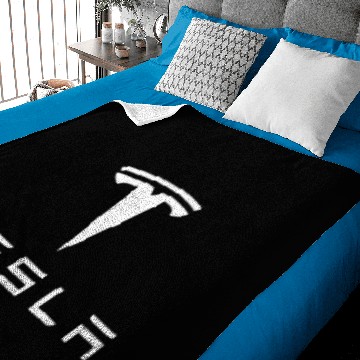 Discover tesla logo Zip Baby Blankets